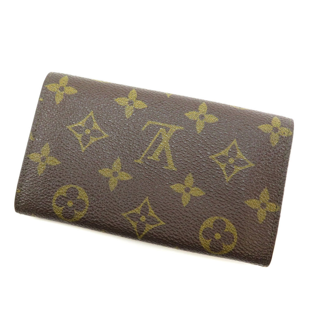 Louis Vuitton Bi Wallet Monogram Portemonnaie Zip Canvas fold Brown